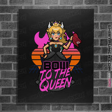 Load image into Gallery viewer, Shirts Posters / 4&quot;x6&quot; / Black Bow To The Queen
