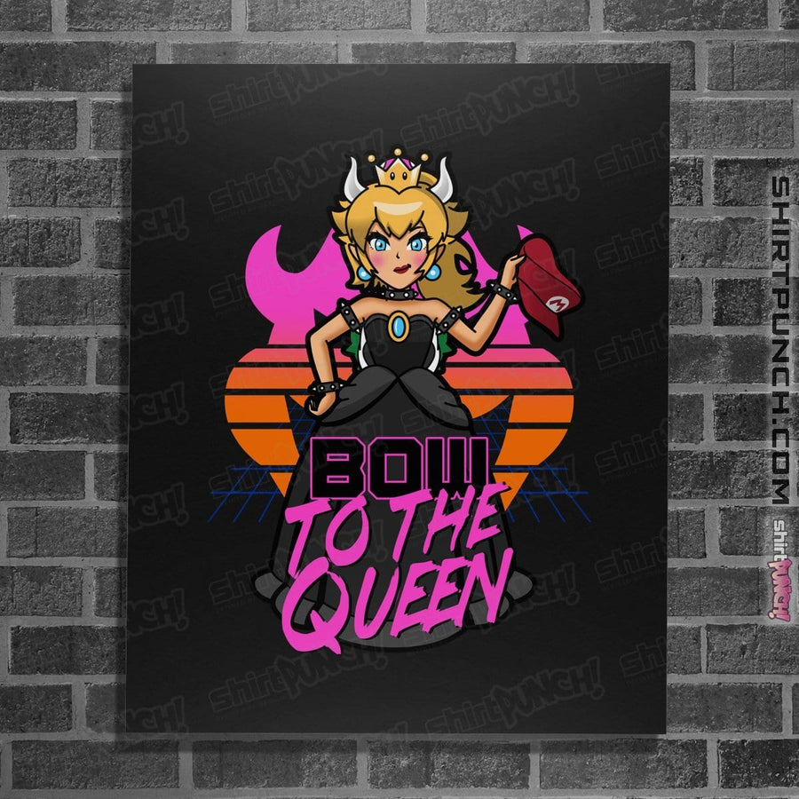Shirts Posters / 4"x6" / Black Bow To The Queen