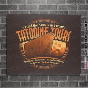 Shirts Posters / 4"x6" / Dark Chocolate Tatooine Tours