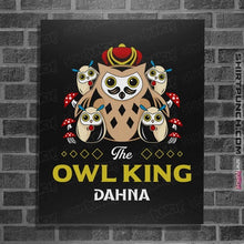 Load image into Gallery viewer, Shirts Posters / 4&quot;x6&quot; / Black The Owl King
