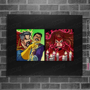 Daily_Deal_Shirts Posters / 4"x6" / Black Strange Yelling