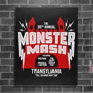 Daily_Deal_Shirts Posters / 4"x6" / Black Monster Mash