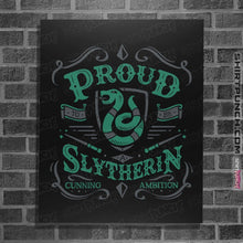Load image into Gallery viewer, Shirts Posters / 4&quot;x6&quot; / Black Proud to be a Slytherin
