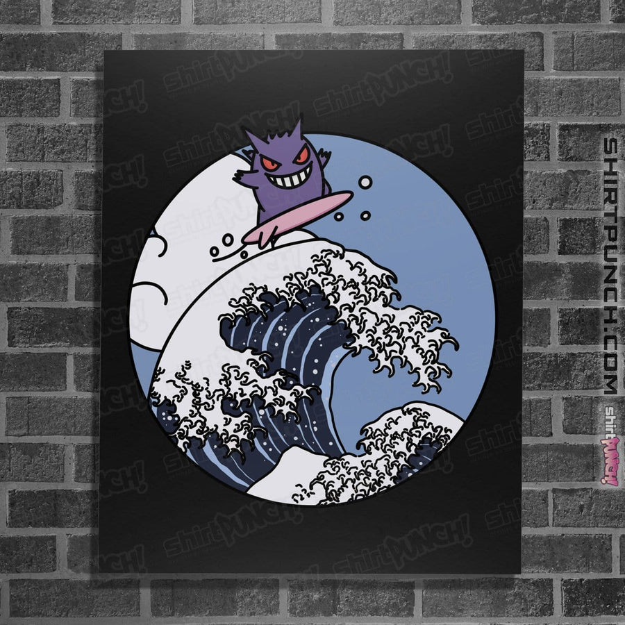 Shirts Posters / 4"x6" / Black Surfing Gengar