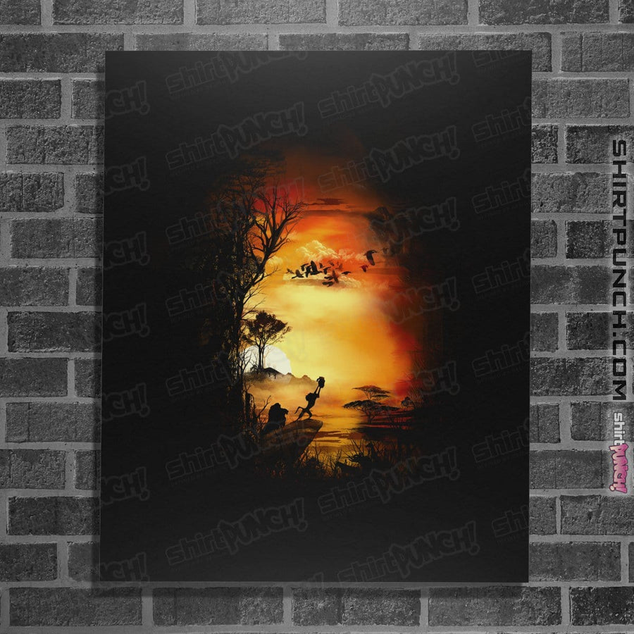 Shirts Posters / 4"x6" / Black The Savannah King
