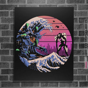 Shirts Posters / 4"x6" / Black Retro Wave EVA