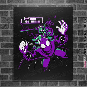 Daily_Deal_Shirts Posters / 4"x6" / Black Turtle In Time