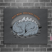 Load image into Gallery viewer, Daily_Deal_Shirts Posters / 4&quot;x6&quot; / Charcoal Nap &amp; Destroy
