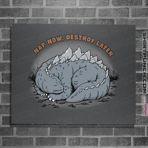 Daily_Deal_Shirts Posters / 4"x6" / Charcoal Nap & Destroy