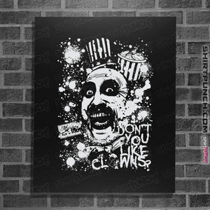 Daily_Deal_Shirts Posters / 4"x6" / Black Captain Spaulding Splatter