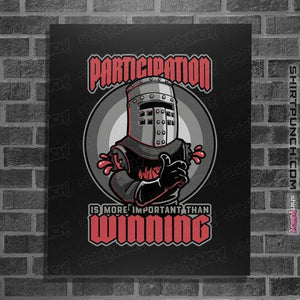Secret_Shirts Posters / 4"x6" / Black The Participation Knight