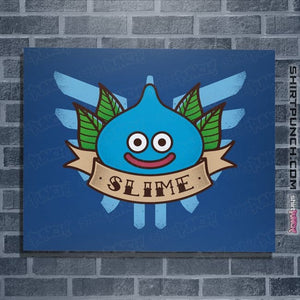 Secret_Shirts Posters / 4"x6" / Royal Blue Slime Quest
