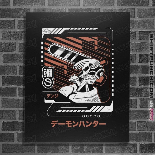 Shirts Posters / 4"x6" / Black Denji Japanese Style