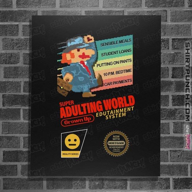 Secret_Shirts Posters / 4"x6" / Black Adulting World