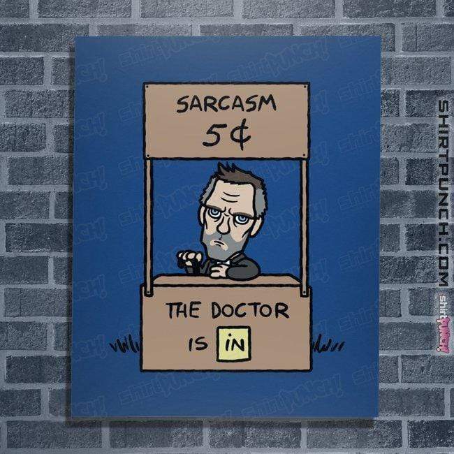 Secret_Shirts Posters / 4"x6" / Royal Blue Sarcasm Stand