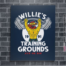 Load image into Gallery viewer, Shirts Posters / 4&quot;x6&quot; / Navy Willie&#39;s Training Grounds
