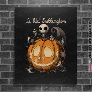 Daily_Deal_Shirts Posters / 4"x6" / Black Le Petit Skellington