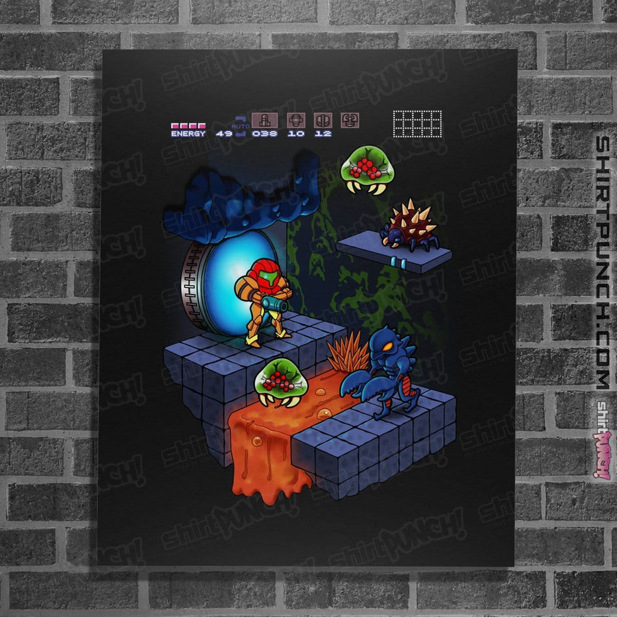 Shirts Posters / 4"x6" / Black Isometroid