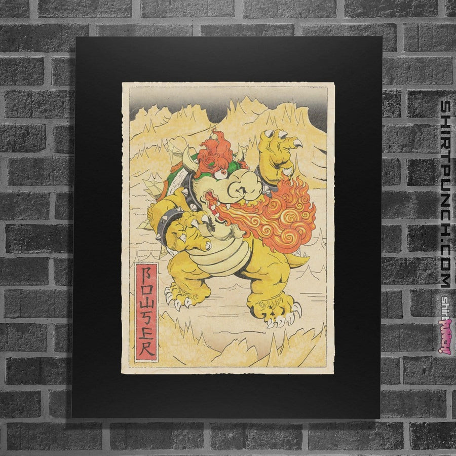 Shirts Posters / 4"x6" / Black Bowser