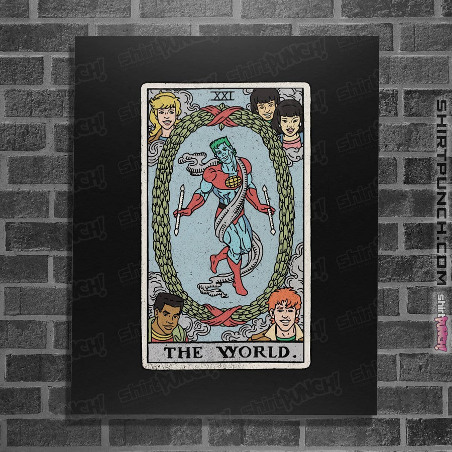 Shirts Posters / 4"x6" / Black The World