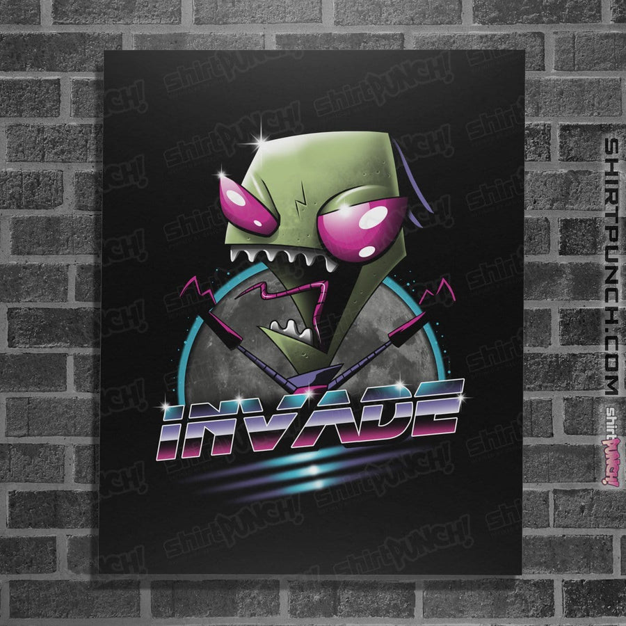 Shirts Posters / 4"x6" / Black Invade