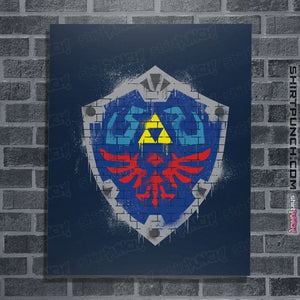 Secret_Shirts Posters / 4"x6" / Navy Shield Spray