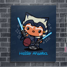 Load image into Gallery viewer, Shirts Posters / 4&quot;x6&quot; / Navy Hello Ahsoka
