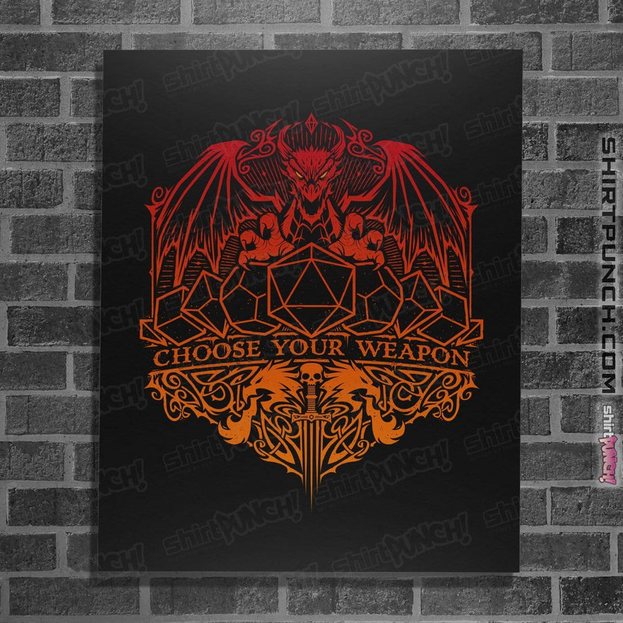 Shirts Posters / 4"x6" / Black Choose Your Weapon