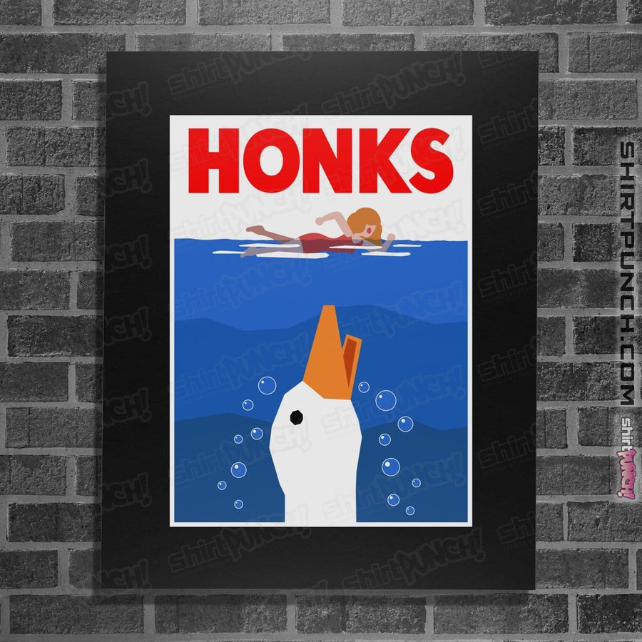 Shirts Posters / 4"x6" / Black HONKS