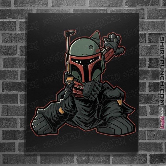 Daily_Deal_Shirts Posters / 4"x6" / Black BOUNTYMAN