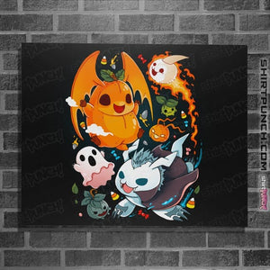 Daily_Deal_Shirts Posters / 4"x6" / Black Digi Halloween