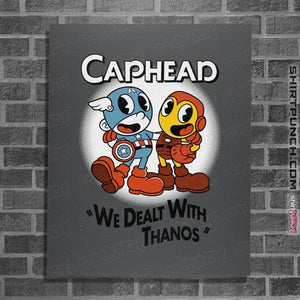 Daily_Deal_Shirts Posters / 4"x6" / Charcoal Caphead