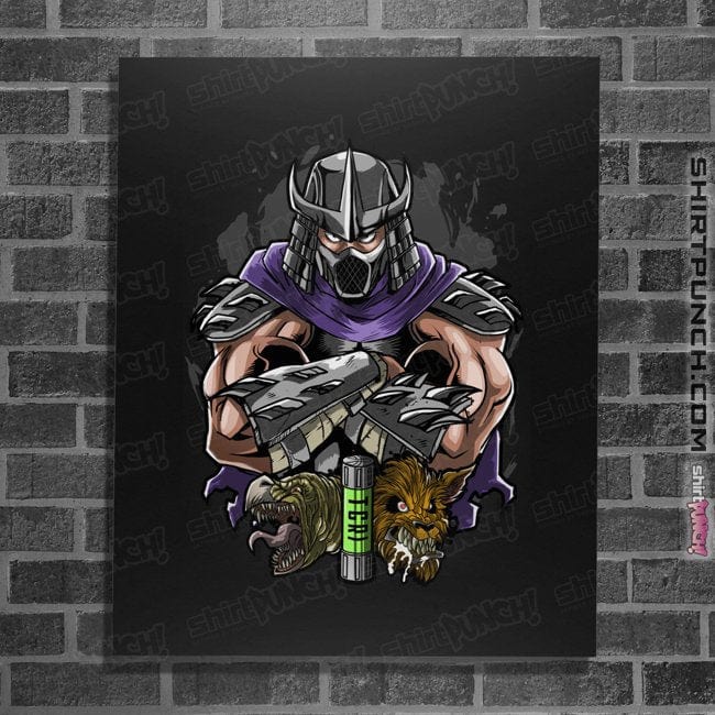 Secret_Shirts Posters / 4"x6" / Black The Shredder Of Brothers