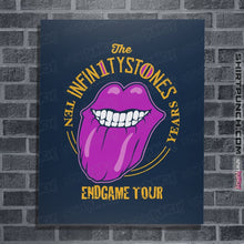 Load image into Gallery viewer, Shirts Posters / 4&quot;x6&quot; / Navy Stones End Game Tour
