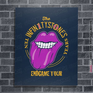 Shirts Posters / 4"x6" / Navy Stones End Game Tour