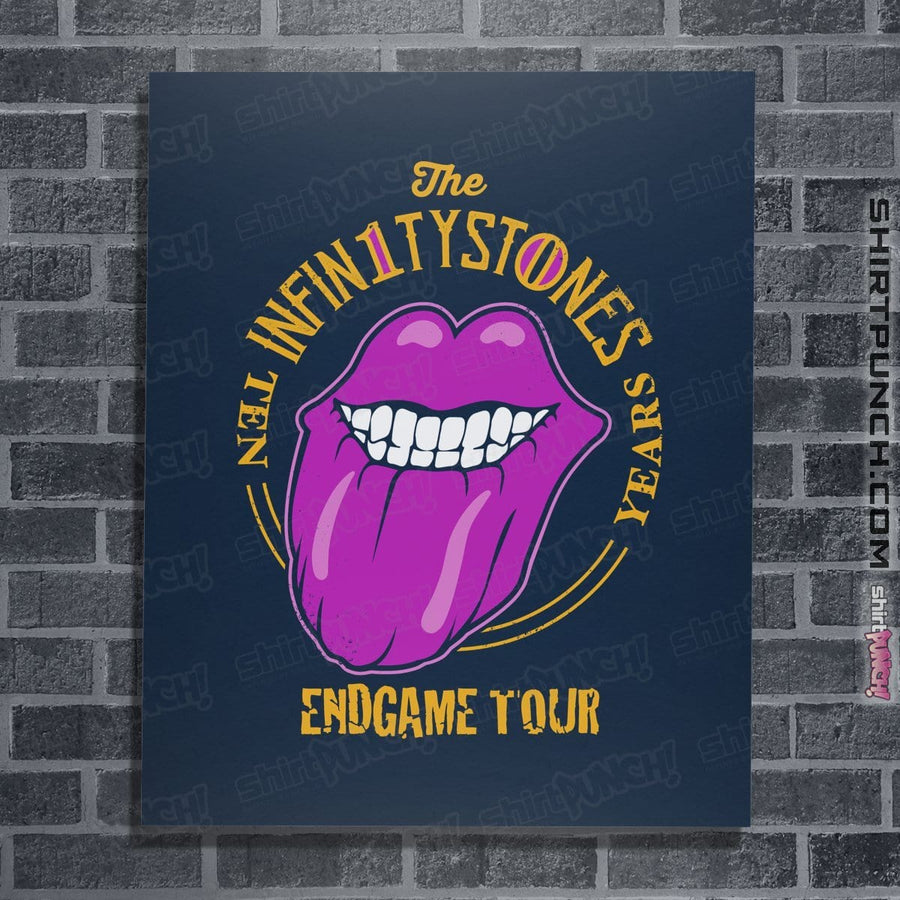 Shirts Posters / 4"x6" / Navy Stones End Game Tour