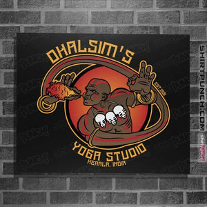 Daily_Deal_Shirts Posters / 4"x6" / Black Dhalsim's Yoga Studio