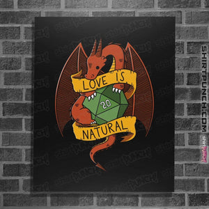 Shirts Posters / 4"x6" / Black RPG Dragon