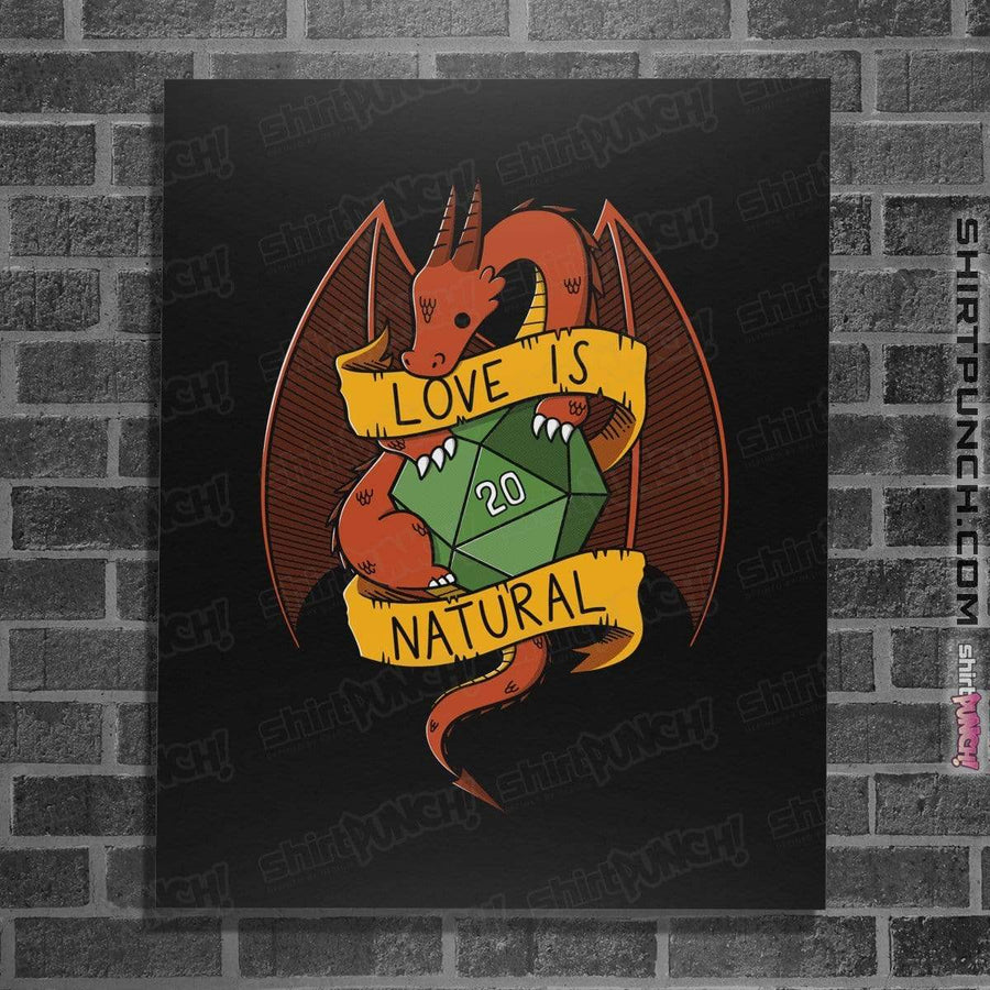 Shirts Posters / 4"x6" / Black RPG Dragon