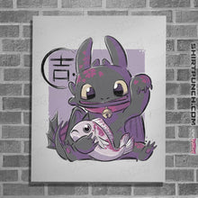 Load image into Gallery viewer, Shirts Posters / 4&quot;x6&quot; / White Maneki Toothless

