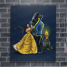 Load image into Gallery viewer, Secret_Shirts Posters / 4&quot;x6&quot; / Navy Beauty And The Alien
