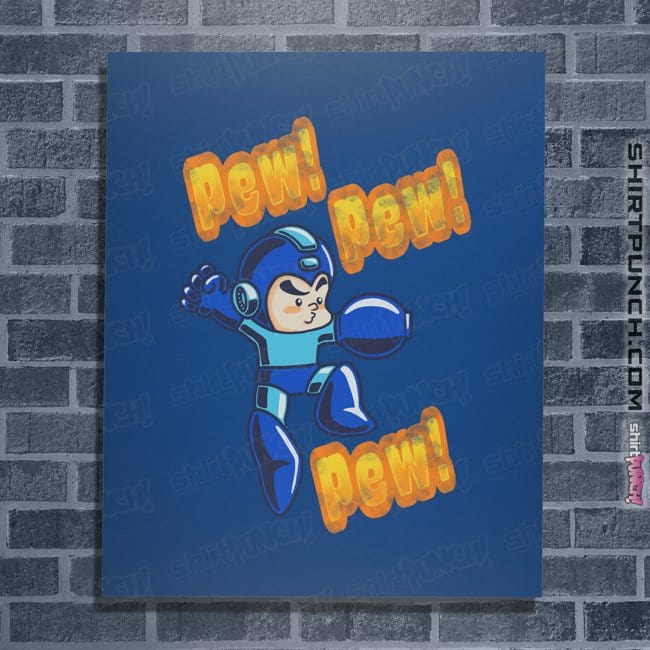 Shirts Posters / 4"x6" / Royal Blue Pew Pew Pew