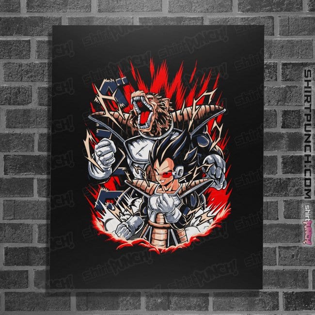 Secret_Shirts Posters / 4"x6" / Black The Oozaru Prince!