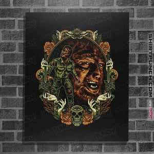 Daily_Deal_Shirts Posters / 4"x6" / Black Curse Of The Moon