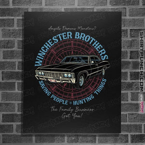 Daily_Deal_Shirts Posters / 4"x6" / Black Winchester Brothers