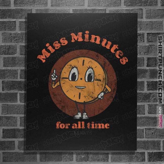 Shirts Posters / 4"x6" / Black Miss Minutes