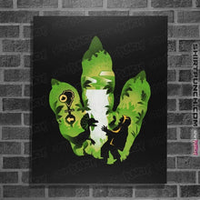 Load image into Gallery viewer, Daily_Deal_Shirts Posters / 4&quot;x6&quot; / Black Dilophosaurus Footprint
