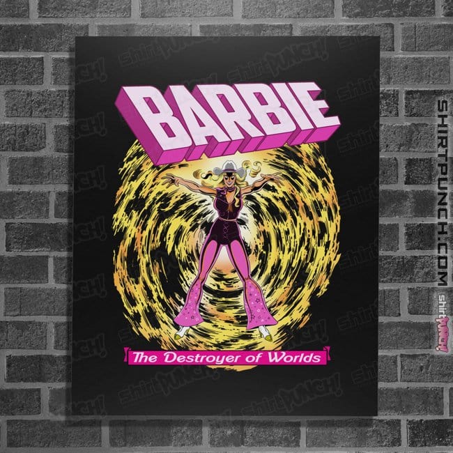 Secret_Shirts Posters / 4"x6" / Black Dark Barbie