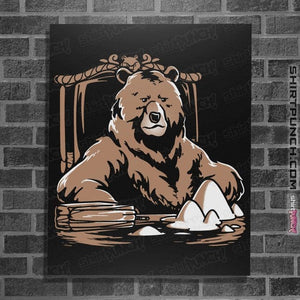 Daily_Deal_Shirts Posters / 4"x6" / Black Bearface