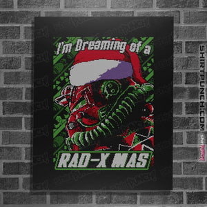 Shirts Posters / 4"x6" / Black Rad Xmas